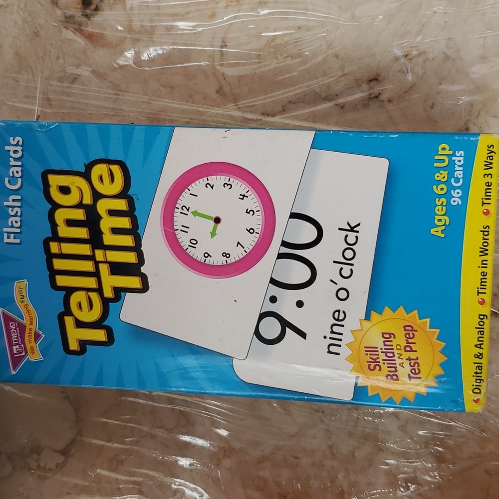 Telling time flascards